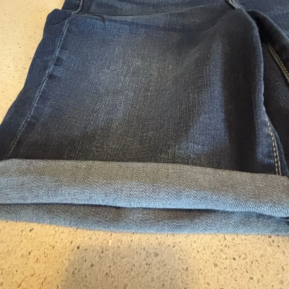 Dark Blue Denim Bermuda Shorts by Seven